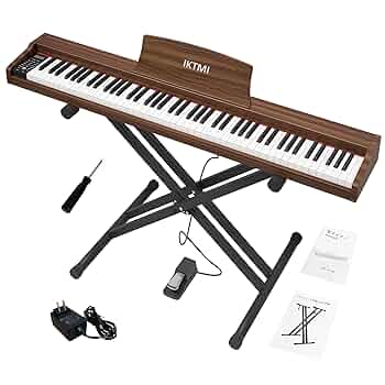 Amazon.co.jp: IKTMI 電子ピアノ 88鍵盤 木製 88鍵 電子ピアノ