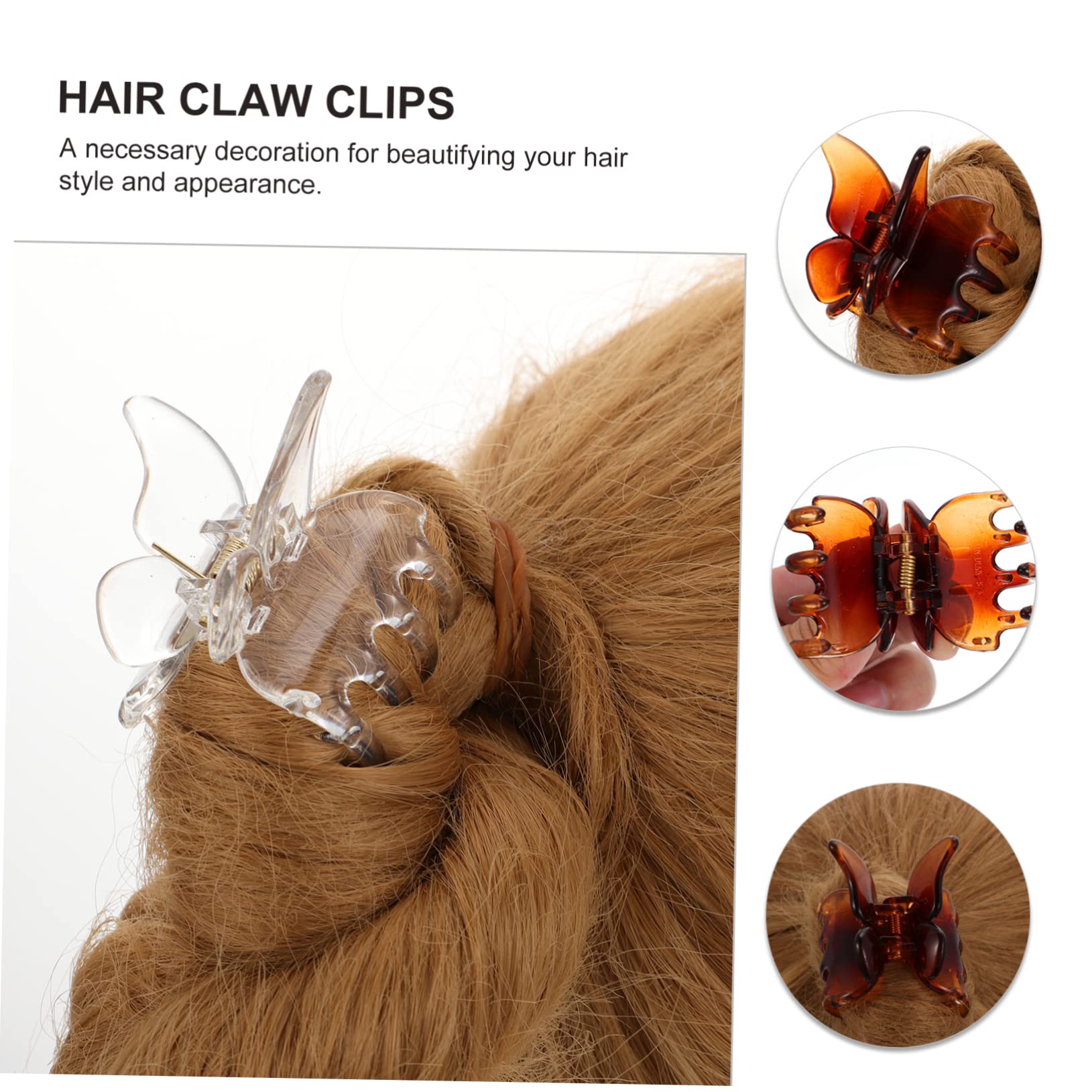18piezas Clip Cabello Forma De De De Para Mujer Azul Champán Transparente Beige Para Peinados y Ocasiones Cotidianas