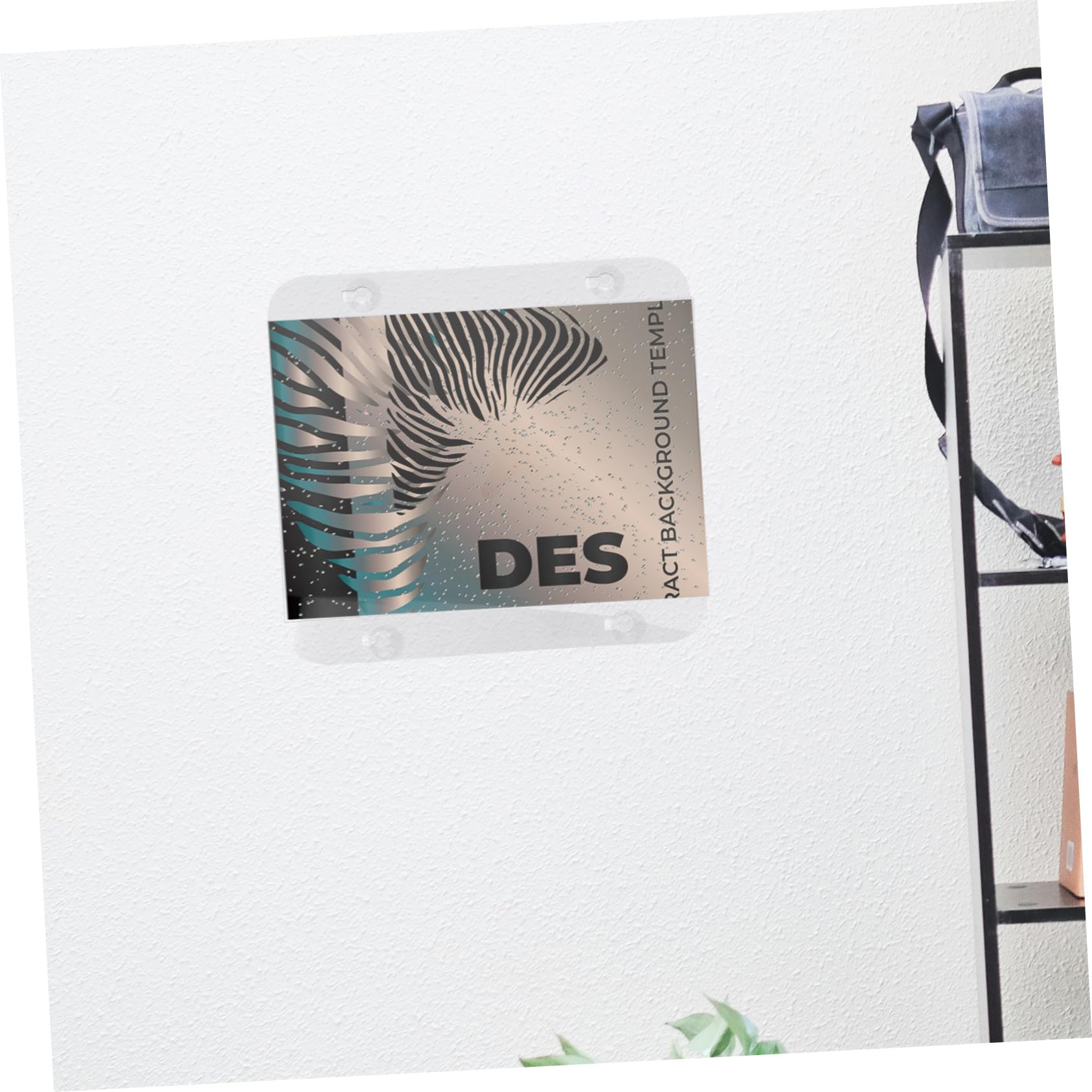 2 Stück Transparenter Acryl Schildhalter mit Starken Saugnäpfen Wandmontierter Fensterrahmen für Glastüren Klarer Posterhalter für Werbung Beschilderung und Aushänge in Laden Büro