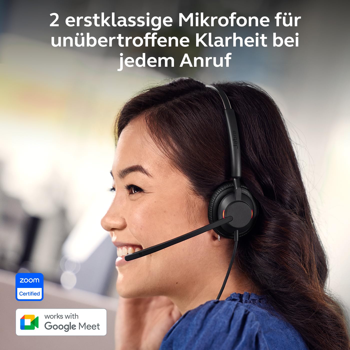 Jabra Engage 40 Telefon On Ear Headset kabelgebunden Mono Schwarz Mikrofon-Rauschunterdrückung, Noise Cancelling Headse