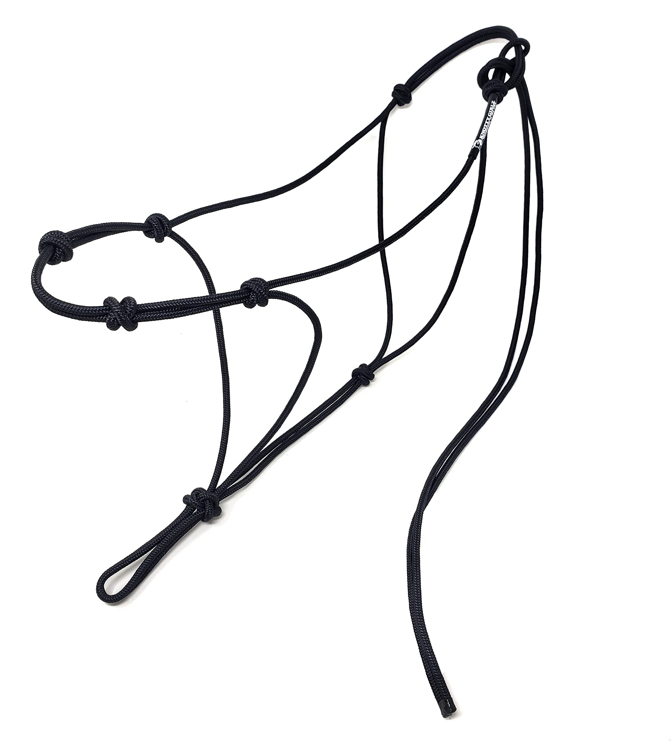Knotty Girlz 4 Knot Horse Rope Training Halter - 3/16" (5mm) Very Thin! Stiff Polyester Rope