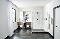 Vista 3 de Moen Align YB0418BL - Toallero individual moderno de 18 pulgadas, color negro mate