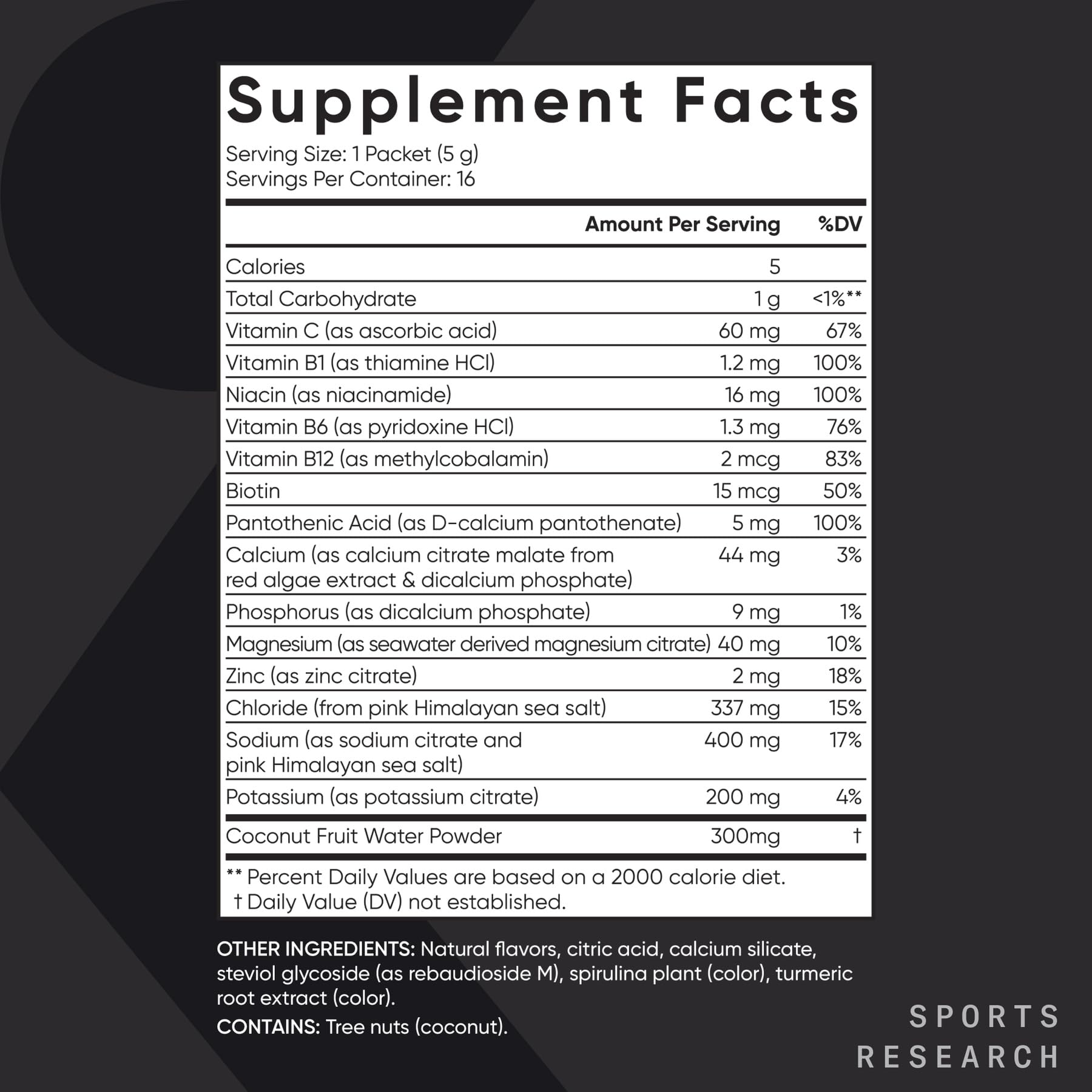 Sports Research® Hydrate Electrolytes Lemon Lime, 16 Packets — Amazon image 8