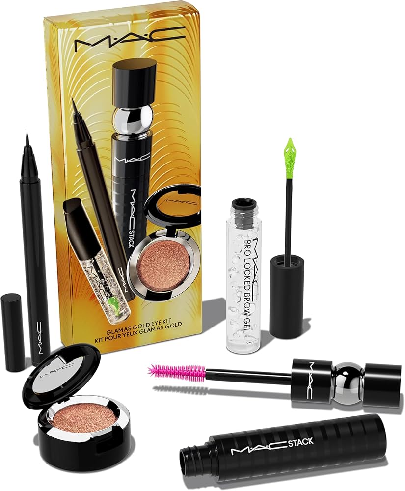 Amazon.com : MAC Glam As Gold Eye Kit, 4 Piece Set : Beauty