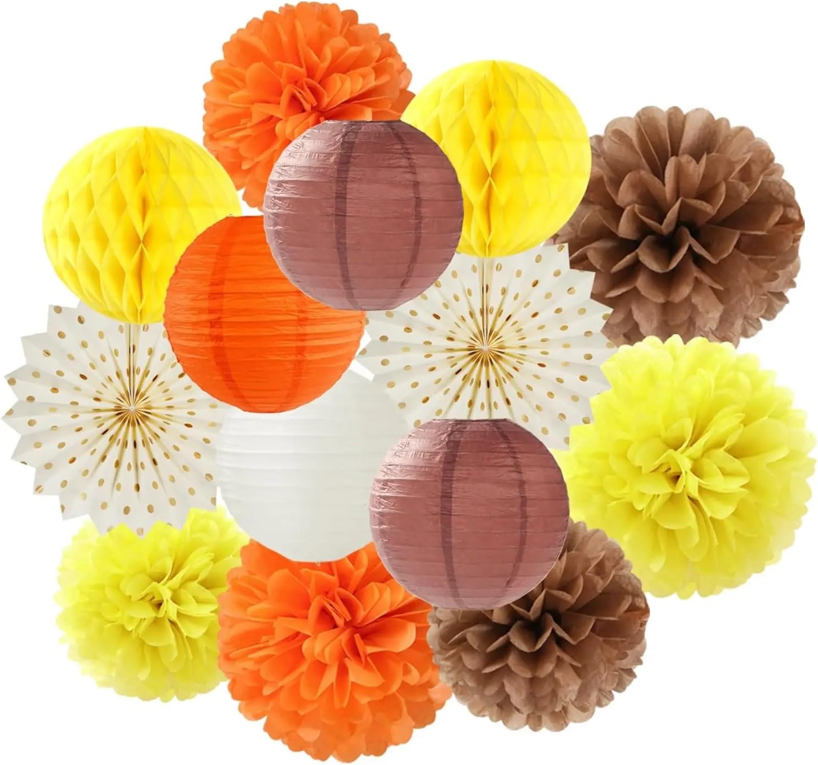 Paper Pompom Lantern Tissue Pom Poms Honeycomb