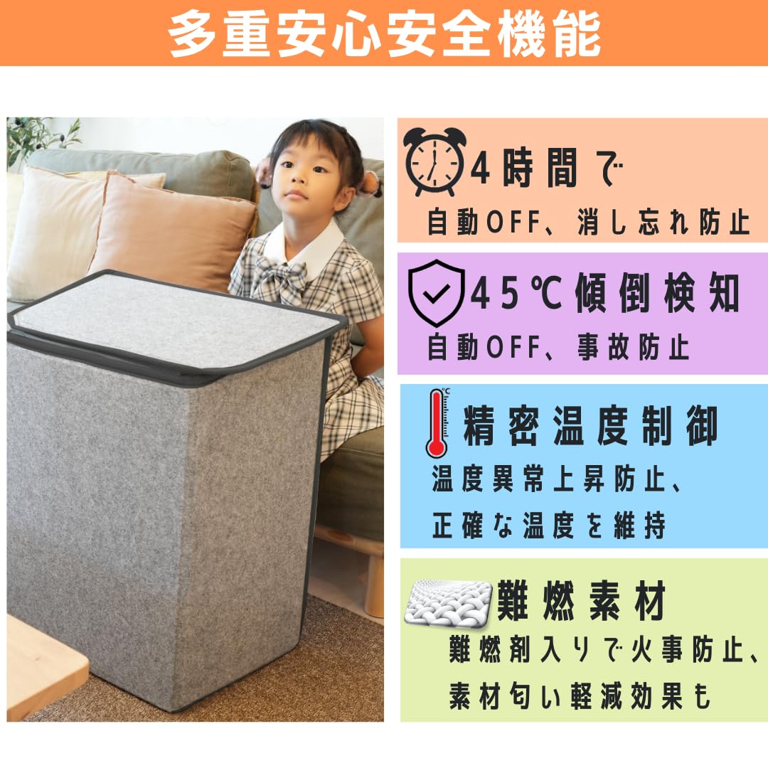 Amazon | パネルヒーター 北国のこたつ 2年品質保証 ゆったり5面式