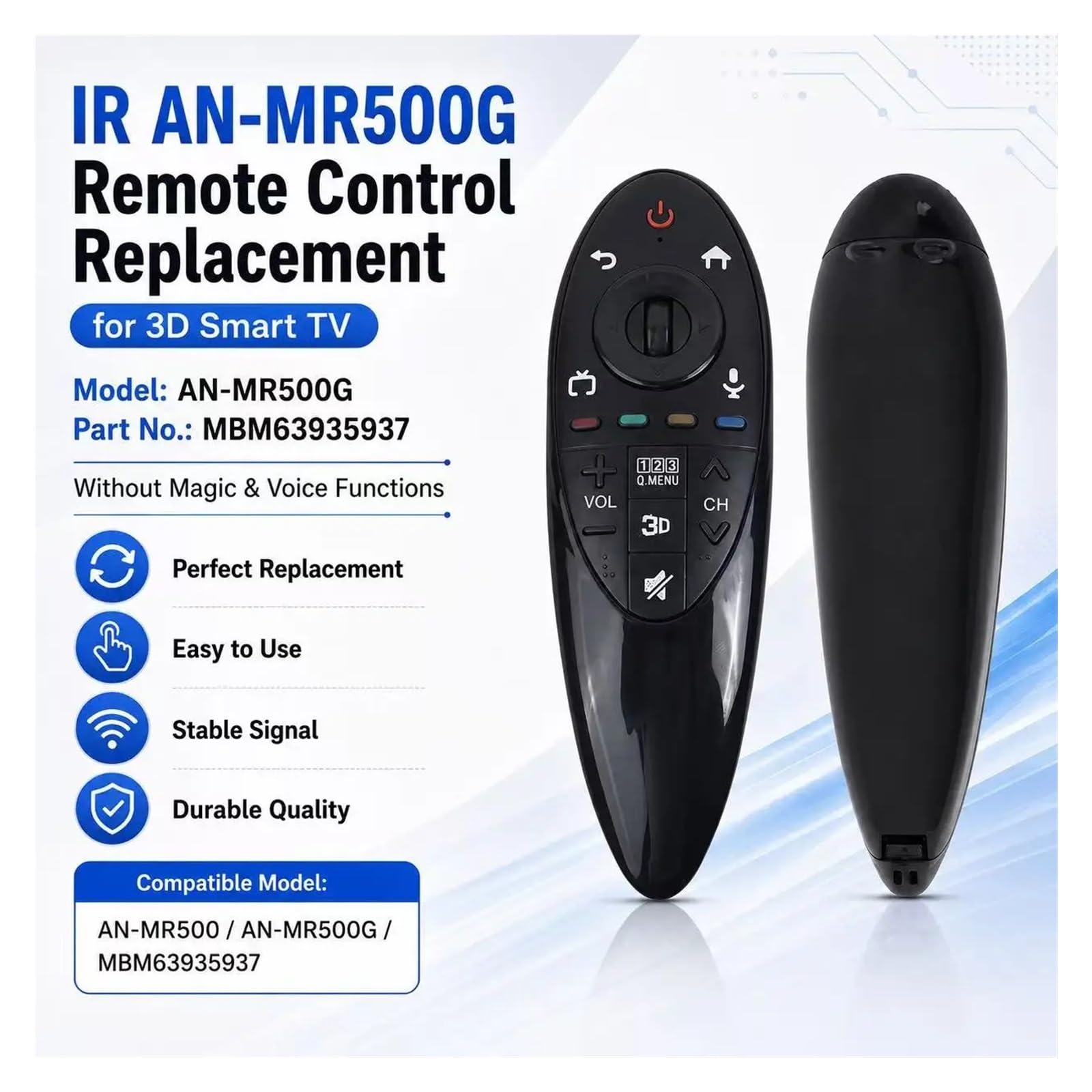 1 Mando a Distancia de Repuesto for Smart TV 3D.