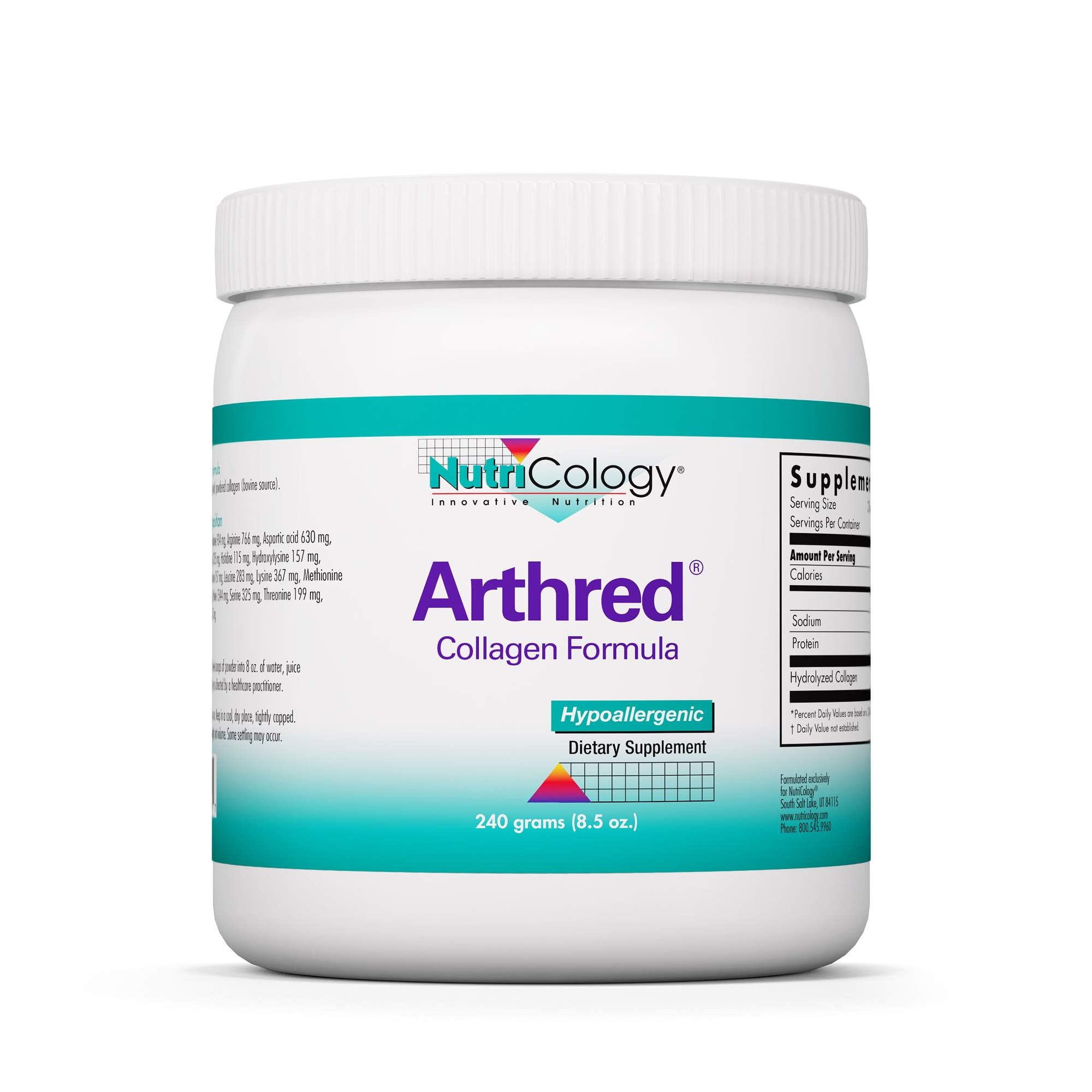 Nutricology Arthred Collagen Formula, Powder, 240 Grams