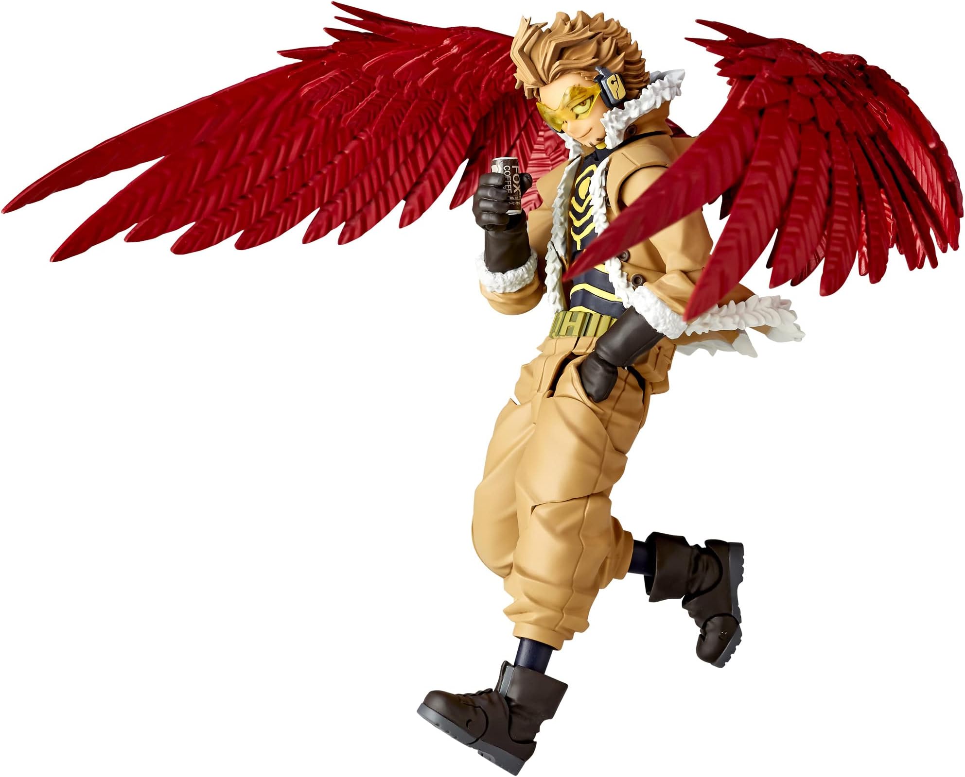 KaiyodoFigure Complex AMAZING YAMAGUCHI Hawks, Approx. 6.1 inches (155 mm), ABS & PVC Pre-painted Action Figure, Revoltech Beige
