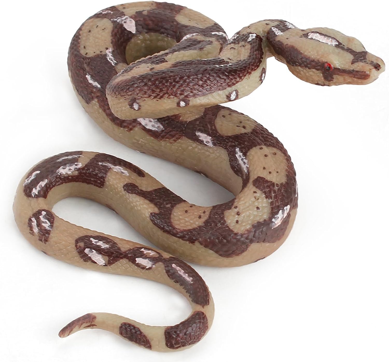 Realistic Snake,High Simulation Rubber Fake Snake,Python Model for Garden Props and Halloween Tricky Creepy Prank (Python)