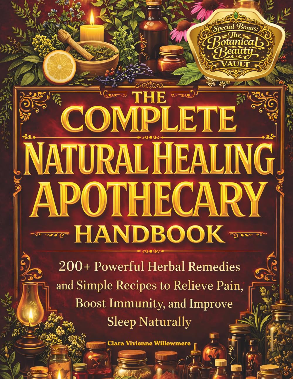 The Complete Natural Healing Apothecary Handbook: 200+ Natural Herbal Remedies and Simple Recipes to Relieve Pain, Boost Immunity, and Help You Sleep Better
