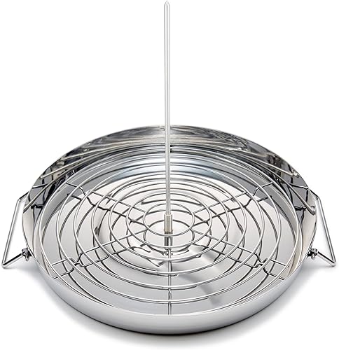 Mr. Bar-B-Q Parrilla vertical extra grande impulsada por Trompo King para tacos Al Pastor, Shawarma, Kebabs, giroscopio, soporte vertical con 3