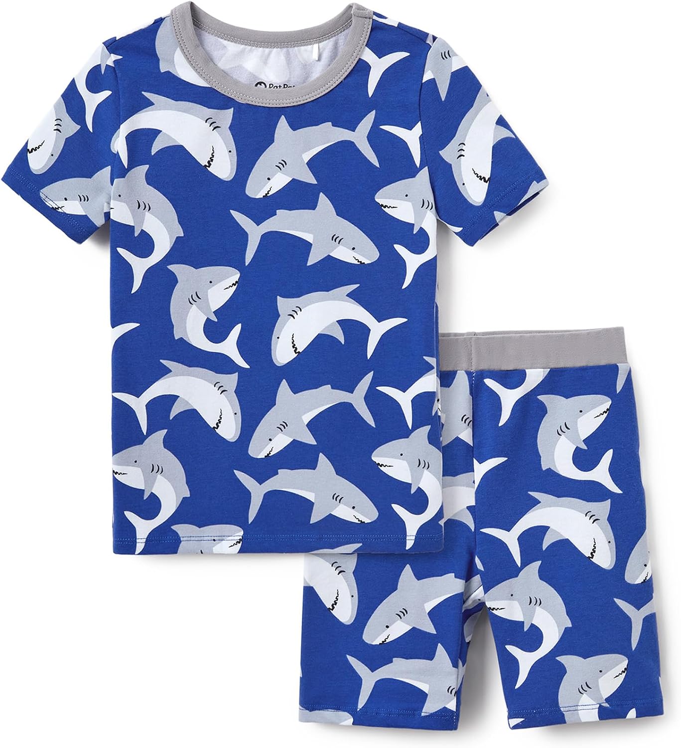 PATPAT Baby & Toddler Pajamas with Organic Cotton, Snug Fit PJs for Girls Boys Kids, Soft & Stretchy Short Summer Sleepwear