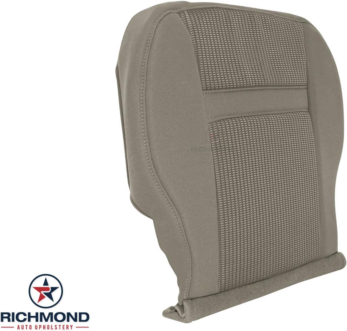 Richmond Auto Upholstery - Driver Side Bottom Compatible with 2006-2008 Dodge Ram 1500 SLT Single-Cab & Quad-Cab, Replacement Cloth Seat Cover, Gray