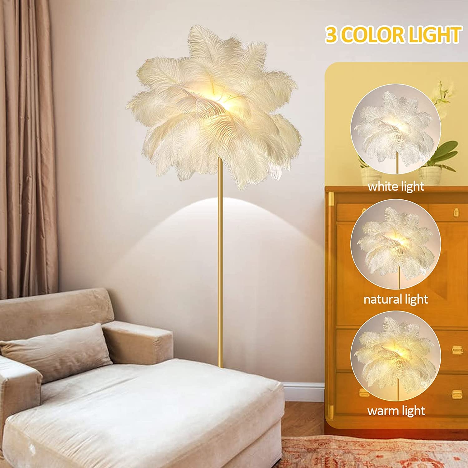 Eenvoudige moderne staande lamp Emilian