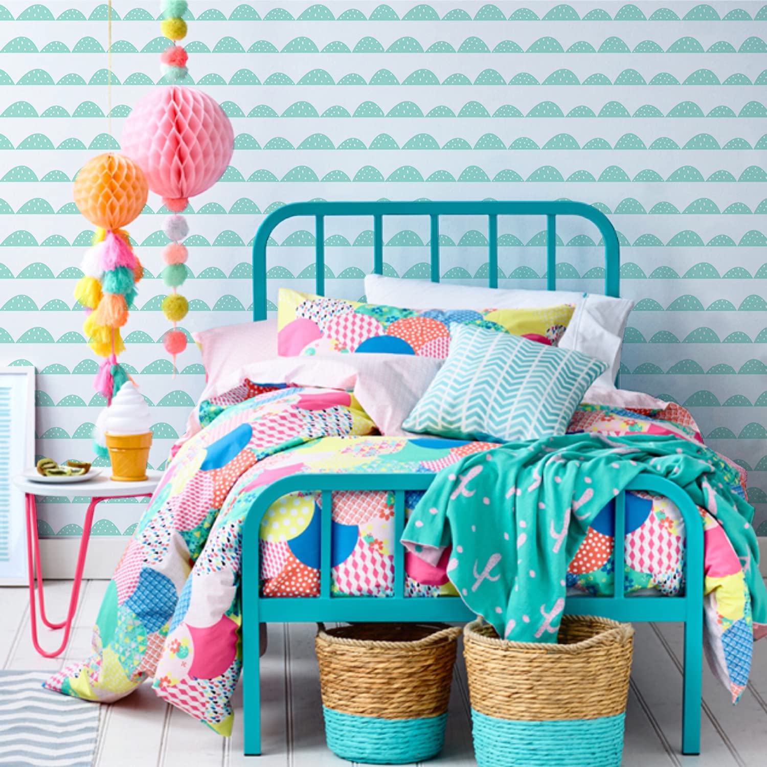 Décoration murale en tissu intissé chic pour salon et chambre moderne