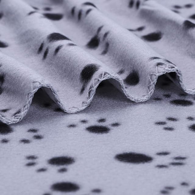 Foto 6 de 7 de Nobleza Pack de 6 Mantas de Felpa Ultra Suaves para Mascotas Perros, 75 * 75cm Gris