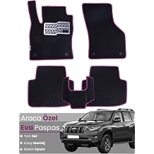 Genel Toyota Land Cruiser Prado 2009-2019  le Uyumlu EVA Paspas Tam Set Siyah-Fu ya, MDLKDEVAPASPASTPKLB487