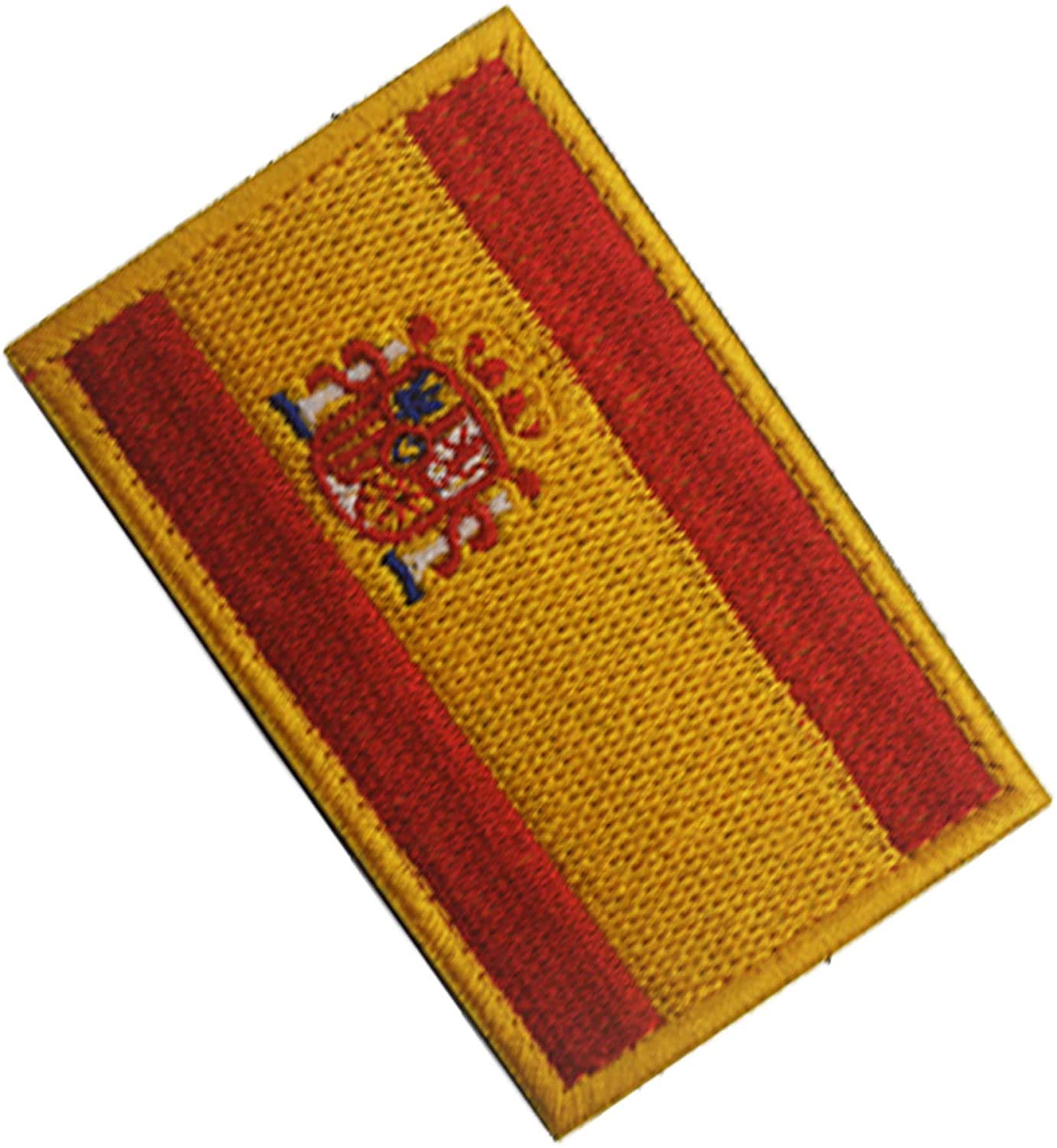 Toppa Riflettente Morale – Bandiera Spagna IR – 8x5 Cm – Ricamata Con Retro A Gancio – Per Zaini E Vestiti - 2