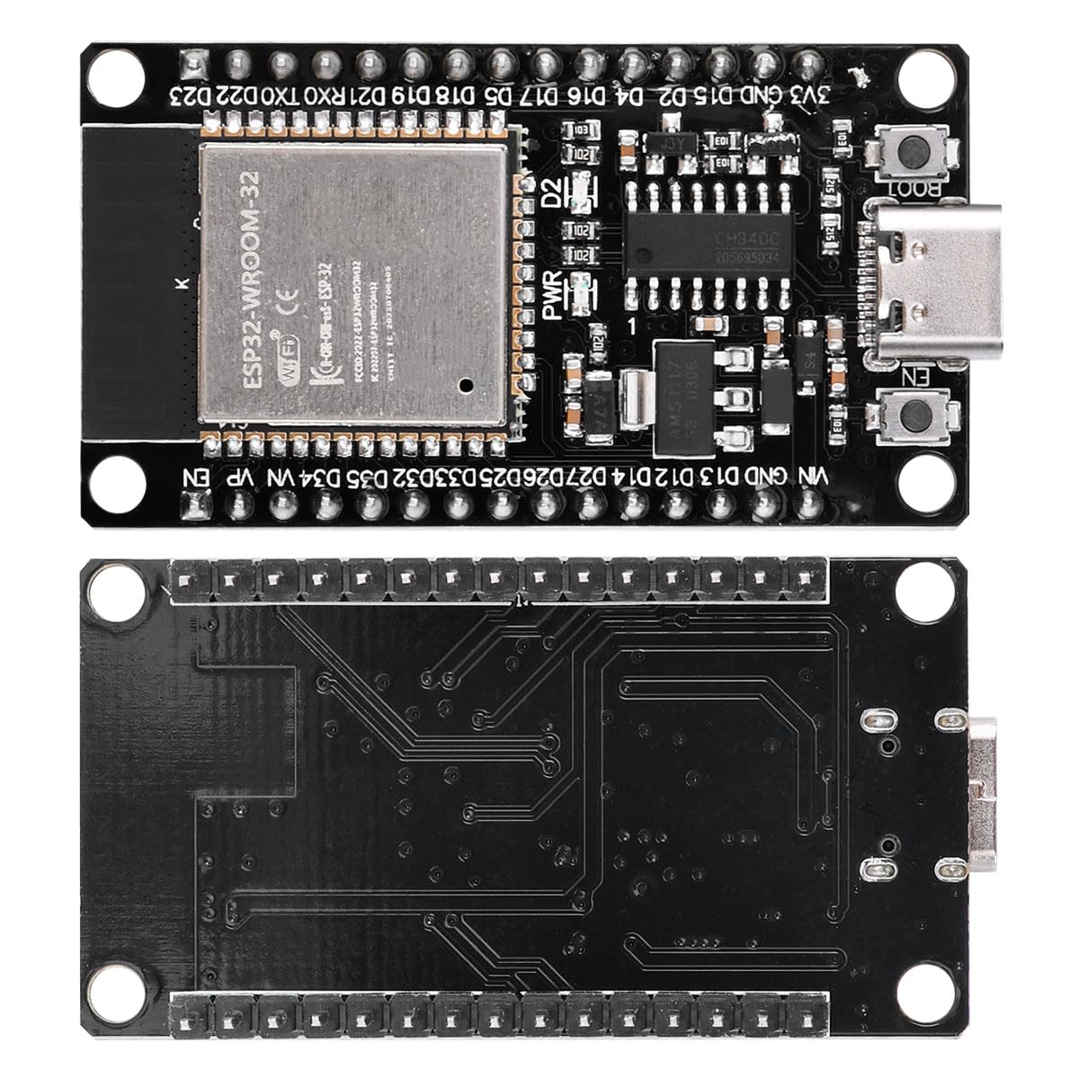 2 set per ESP32S e adattatore terminale NodeMcu per ESP32 Scheda di sviluppo WiFi Bluetooth WLAN Chip CH340