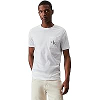 Calvin Klein Uomo T-Shirt Maniche Corte Core Monologo Scollo Rotondo