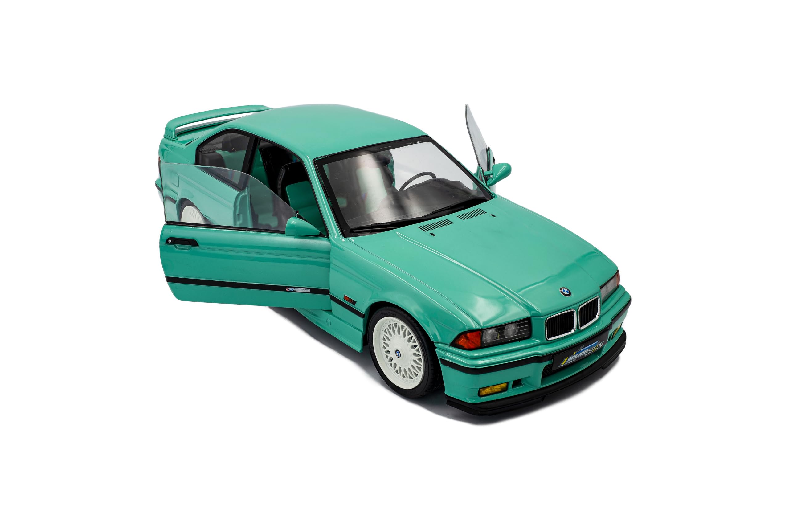 Solido BMW M3 E36 Coupé Modellauto 1:18 Mintgrün | Die-Cast Sammlermodell, Präzise Verarbeitung, Authentische Details