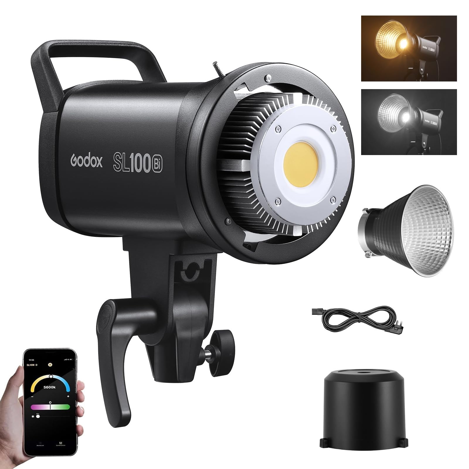Amazon.com : Godox SL100Bi Bi Color COB LED Video Light | 100W