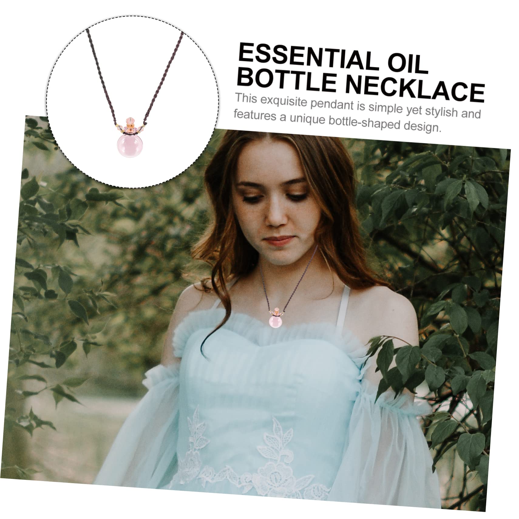 Gatuida 4stücke Decorative Aroma Diffuser Tragbare Parfümflasche Für Auto Elegante Duftflasche Halskette Für Und Wohnraumdekoration