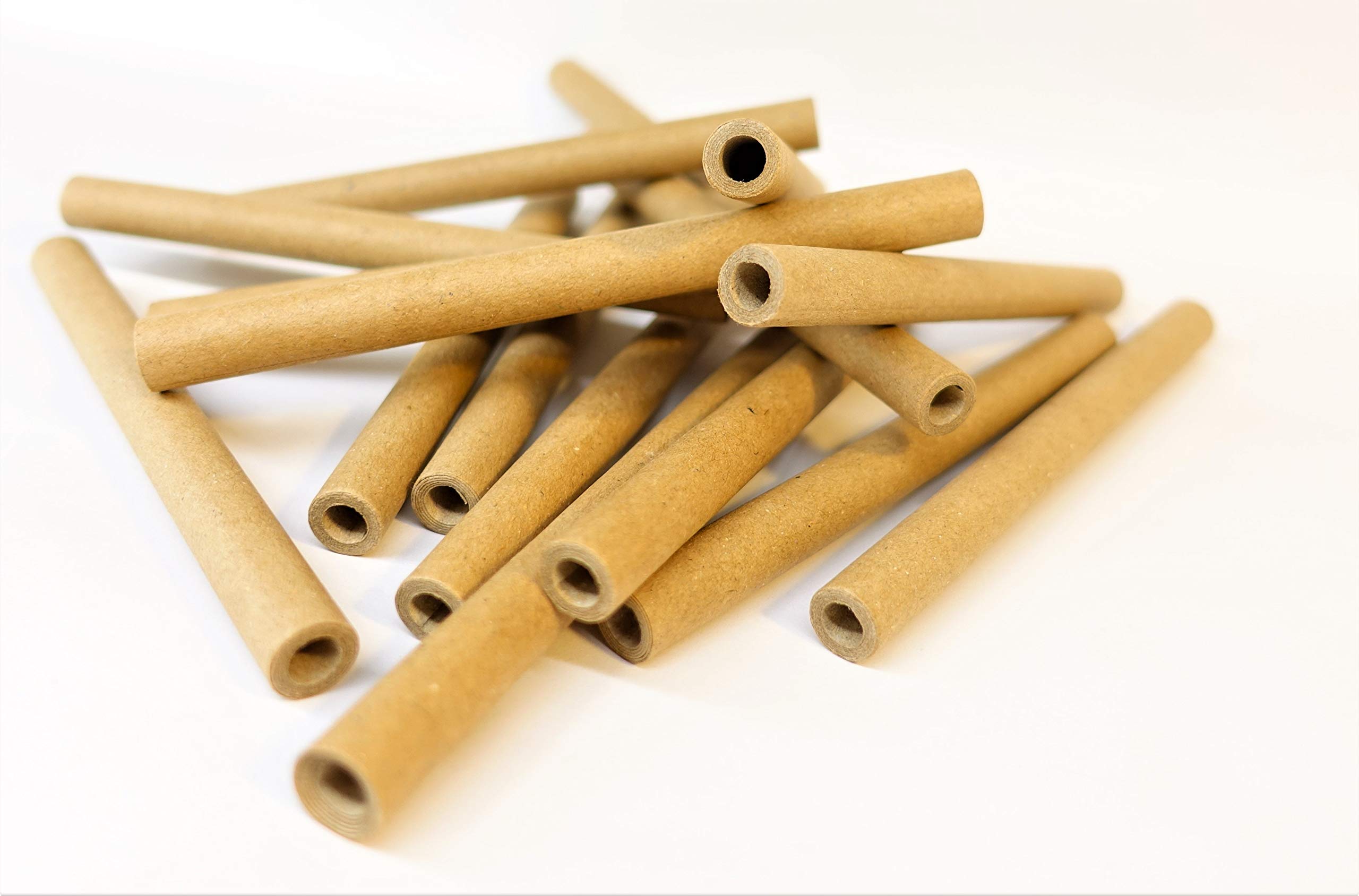 Tubes en carton pyro 6 x 10 x 120 mm marron lot de 25