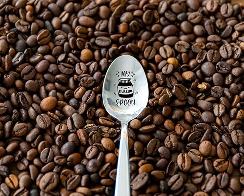 Miniatura 5 de Funny My Nutella Spoon - Cuchara grabada de acero inoxidable, helado de café, cumpleaños, Navidad, Día de San Valentín, Acción de Gracias, Día de la