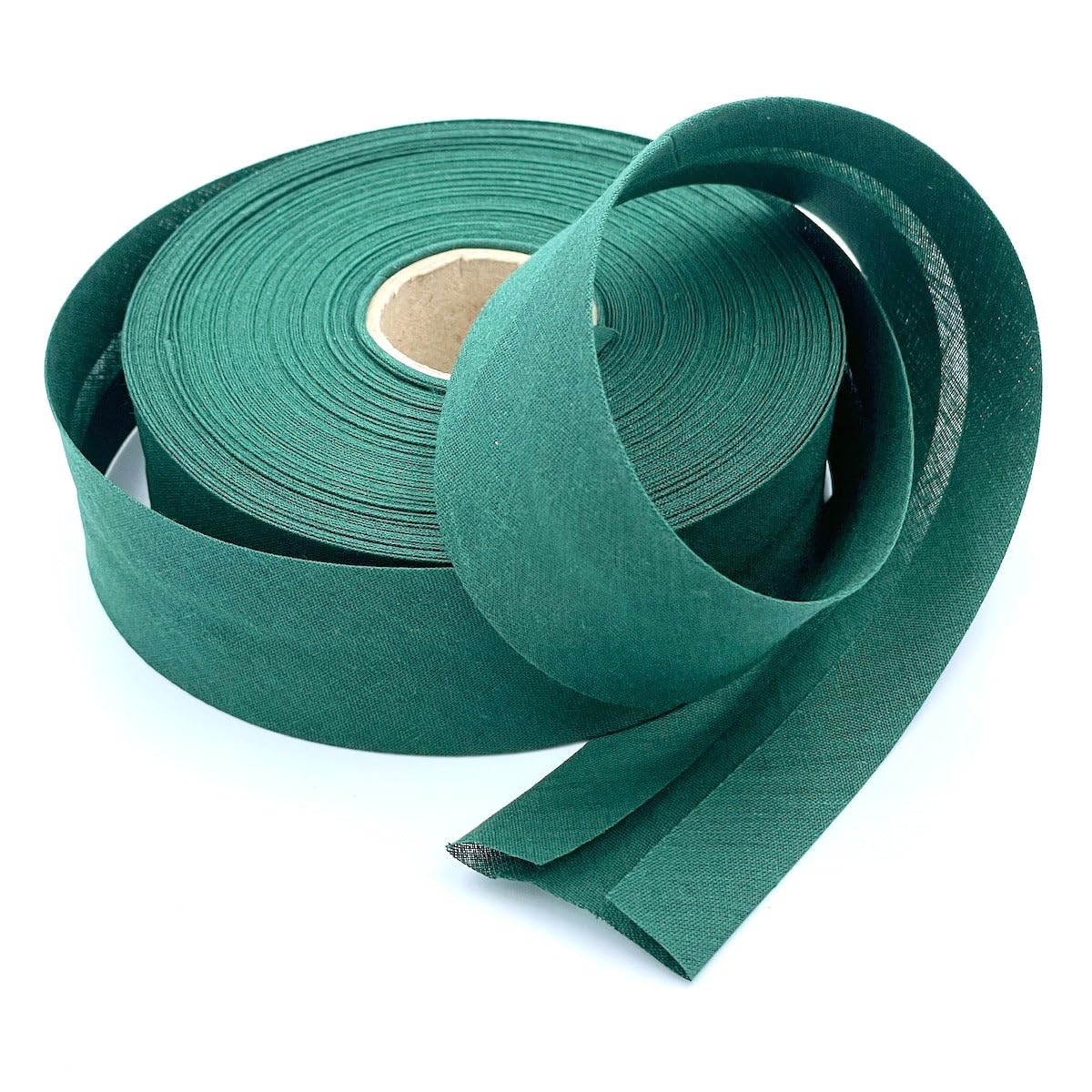 Craft Cult 40mm Wide Plain Bias Binding Tape - 25 Metre Roll (59 - Bottle Green)