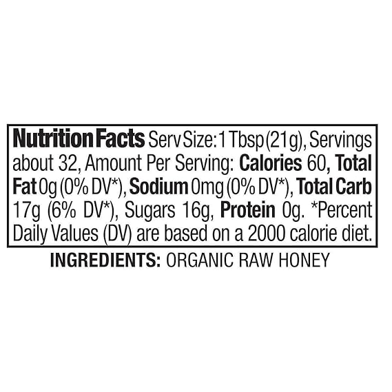 Kirkland Signature Raw Organic Honey Bear 24 oz, 3 count