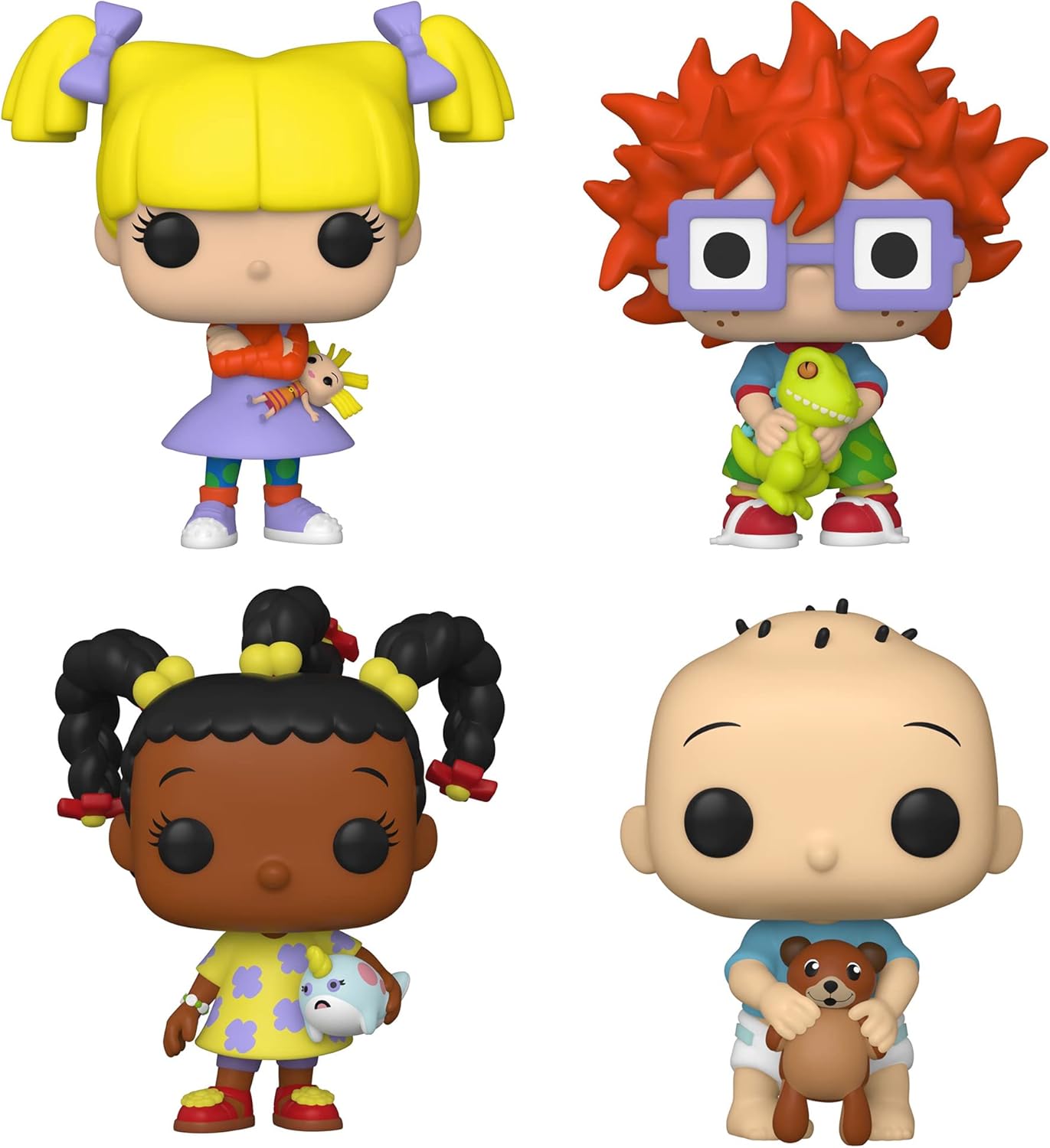 Funko POP! TV Nickelodeon: Rugrats Collectors Set - 4 Figure Set: Angelica, Chuckie, Susie, & Tommy (Possible Chase Variant)