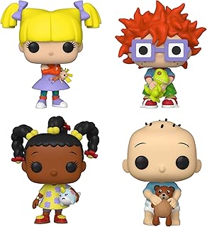 Funko POP! TV Nickelodeon: Rugrats Collectors Set - 4 Figure Set: Angelica, Chuckie, Susie, & Tommy (Possible Chase Variant)