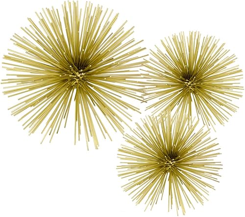 HomeRoots Esfera grande para erizo con acabado dorado antiguo de 10 pulgadas