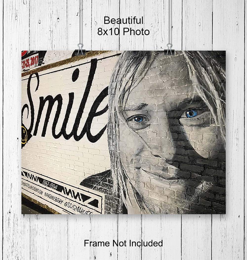 Amazon.com: Cobain Graffiti Street Mural Art Print. Wall Art