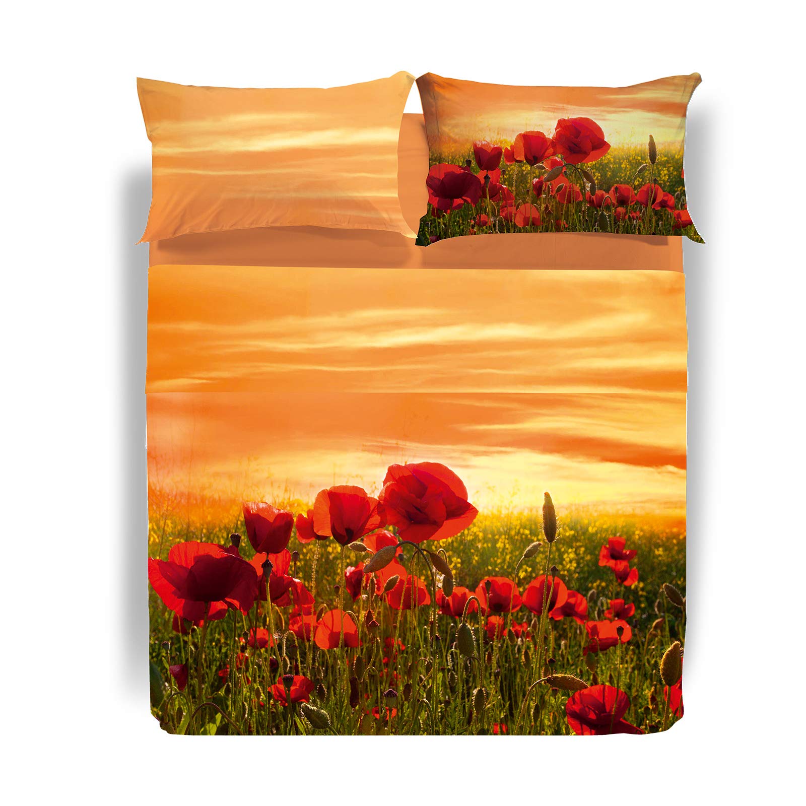 Lenzuola Matrimoniali Caleffi Cotone 100% - Set 240x280 Cm Con Lenzuolo Angolato E 2 Federe - Foto 9