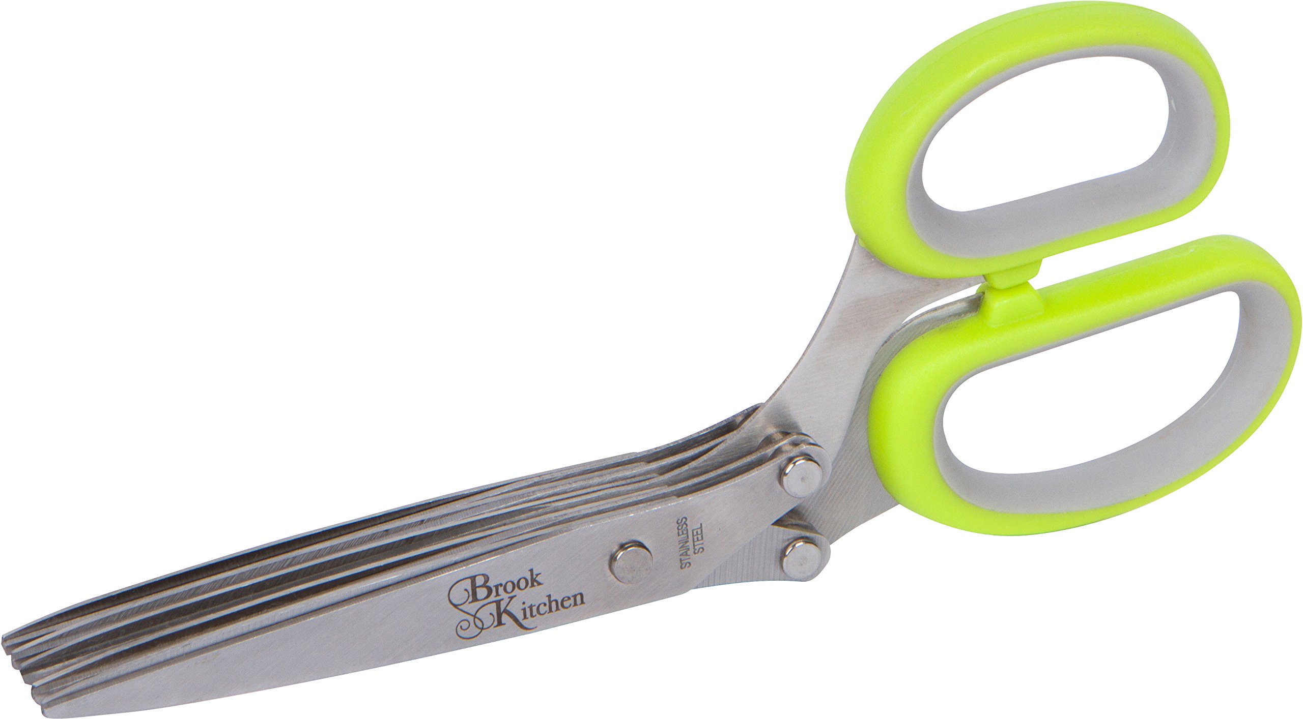 – Professional Herb Scissors – Multipurpose Stainless Steel Five-Blade Mincing Shears