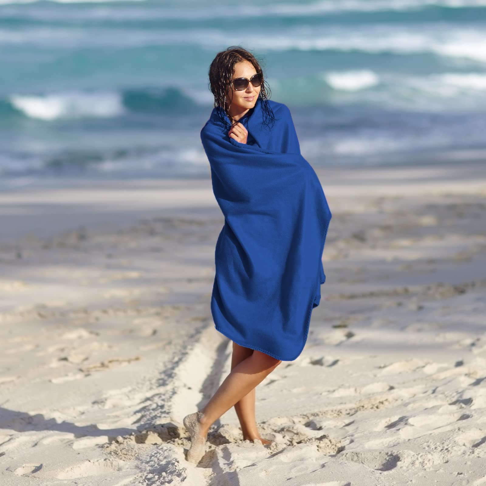 Set 3 Asciugamani Microfibra Pfloge - 180x80cm + 2x80x40cm Per Sport, Spiaggia E Viaggi