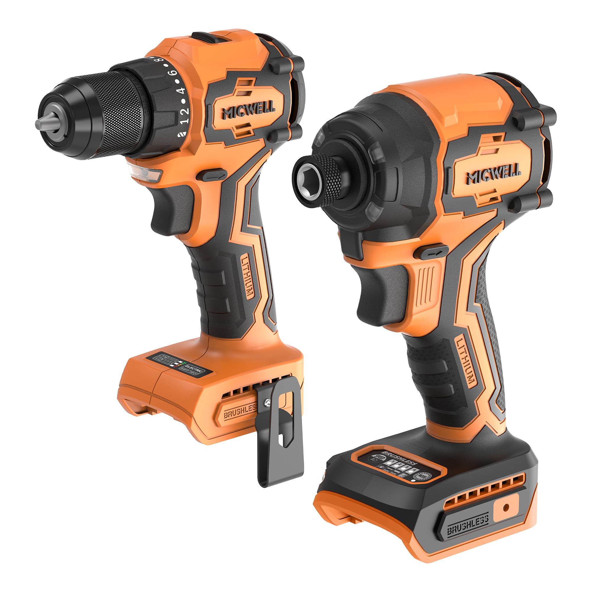 MICWELL Cordless Impact Driver and Drill Combo Kit