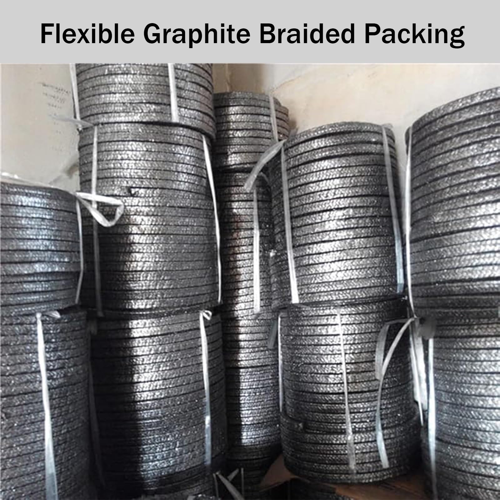 Flexible Graphit-Kabelverschraubung, Dichtungsseil verstärkt mit Metalldraht der Klasse A
