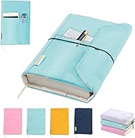 Vista 8 de Fundas de libro de lona, protector de libro lavable, funda de libro para novelas de tapa blanda, funda de libro ajustable para libros de tapa dura
