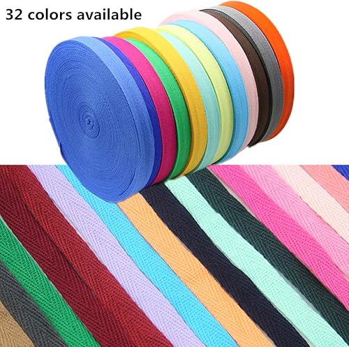 Miniatura 3 de Cinta de algodón de 50 yardas de ancho de 34 pulgadas de ancho, cinta de sarga de tela de espiga para encuadernación al sesgo, envoltura de regalos,