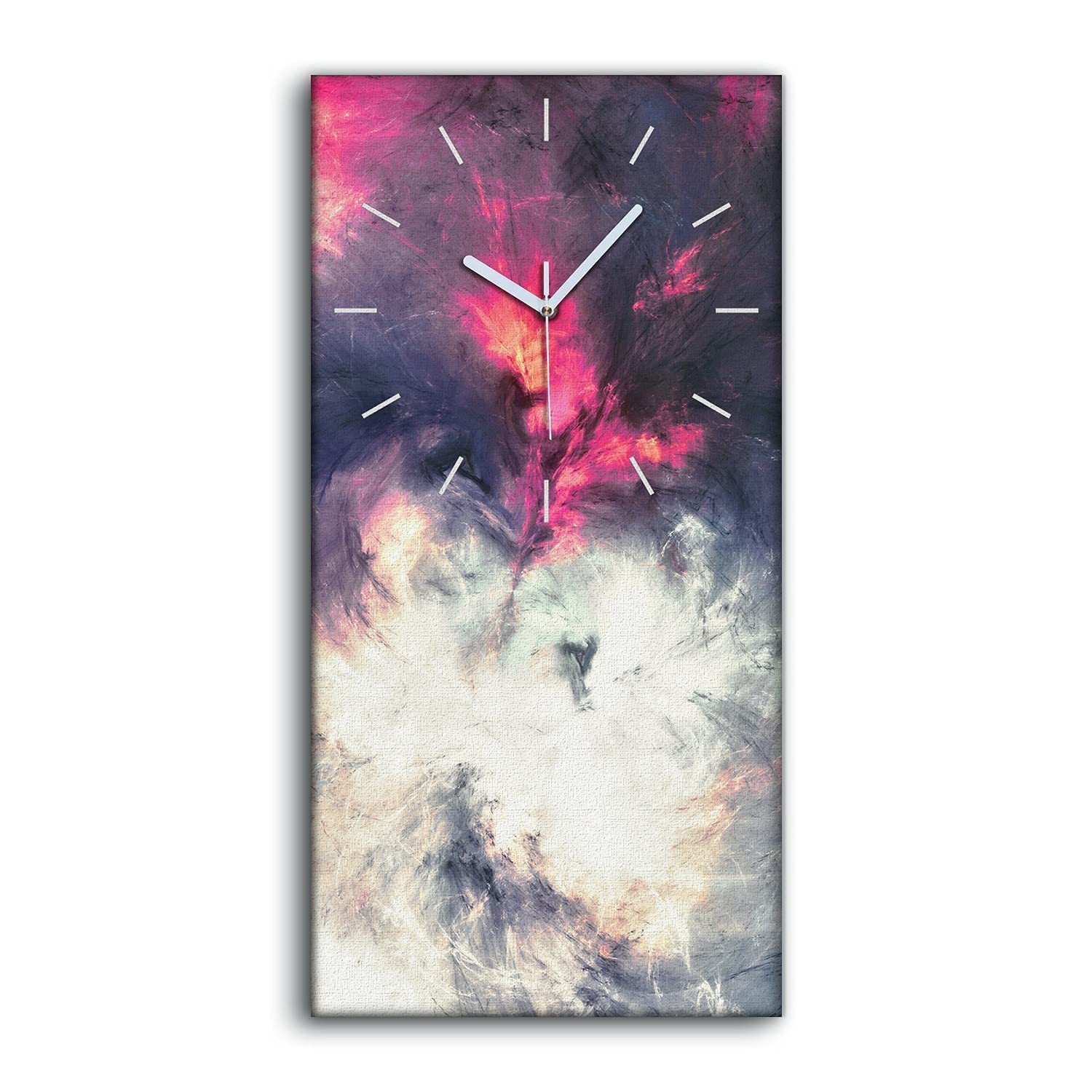 Horloge sur Toile au Style Abstrait Artistique pour Chambre et Séjour