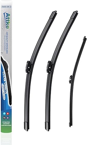 3 limpiaparabrisas delantero de 23 pulgadas + 21 pulgadas + limpiaparabrisas trasero de 10 pulgadas para Mini Cooper Countryman F60 2017-2022-OE