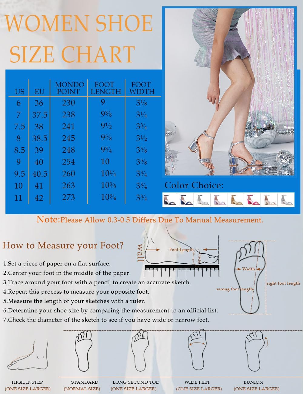 GENSHUO Women's Low Block Heel Sandals Strappy Open Toe Dress Heels Comfortable Sexy Cute Ankle Strap Wedding Party Prom Summer Heeled Shoes - Image 6