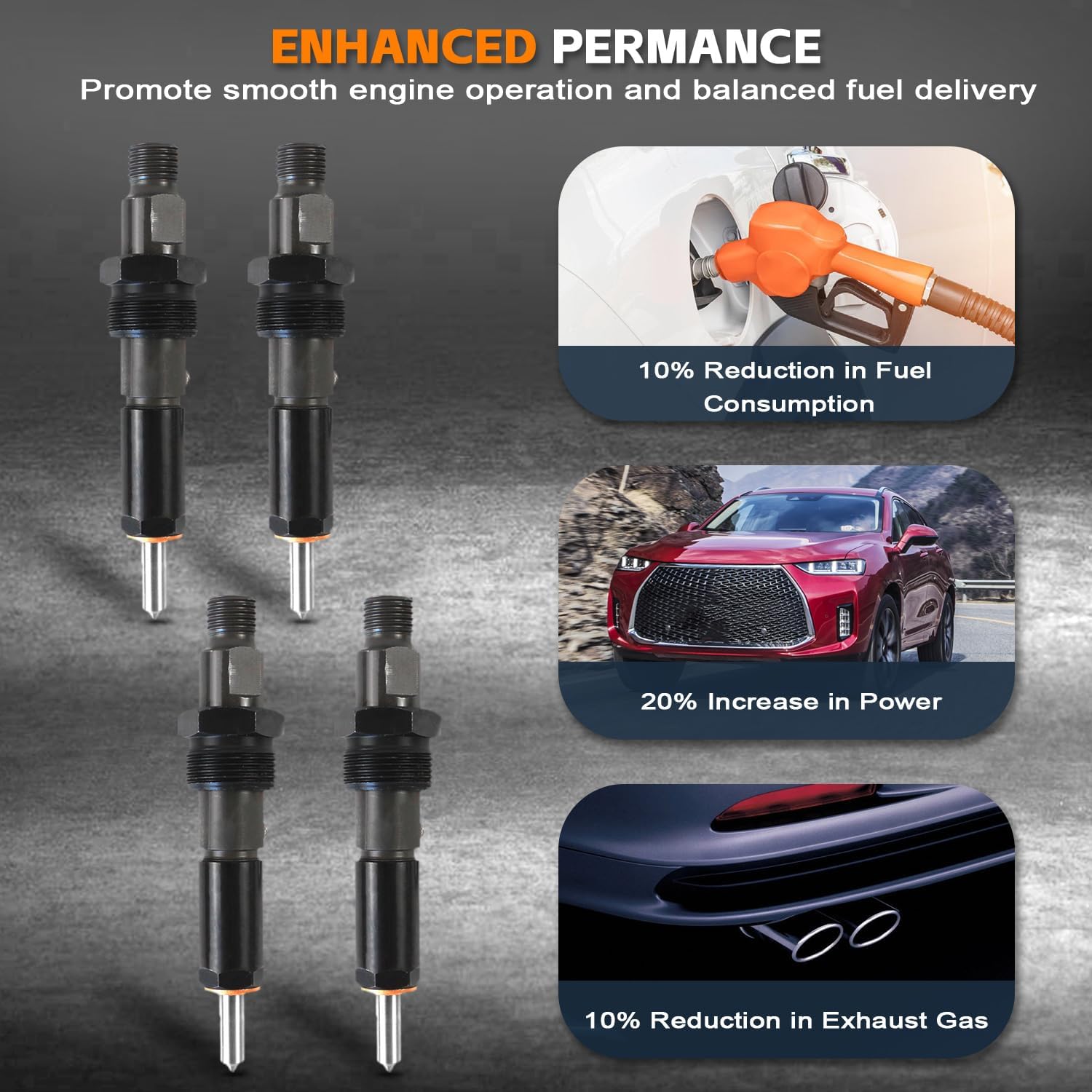 PANGOLIN 3932123 C3932123 Fuel Injector 4PCS for Cummins 4BT 3.9L 6BT 5.9L Diesel Engine Truck Aftermarket Parts