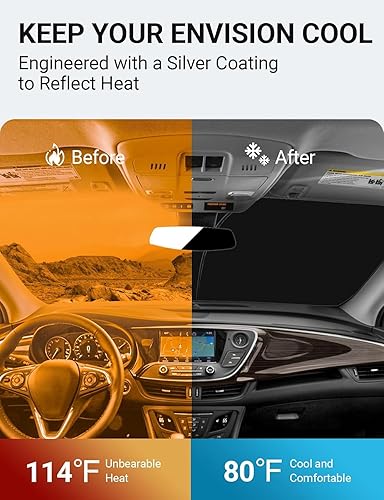 Vista 678 de Proadsy Parasol para parabrisas para BMW X1 F48 2016-2022 de 4 capas plegable, protector de parasol frontal que bloquea los rayos UV y mantiene