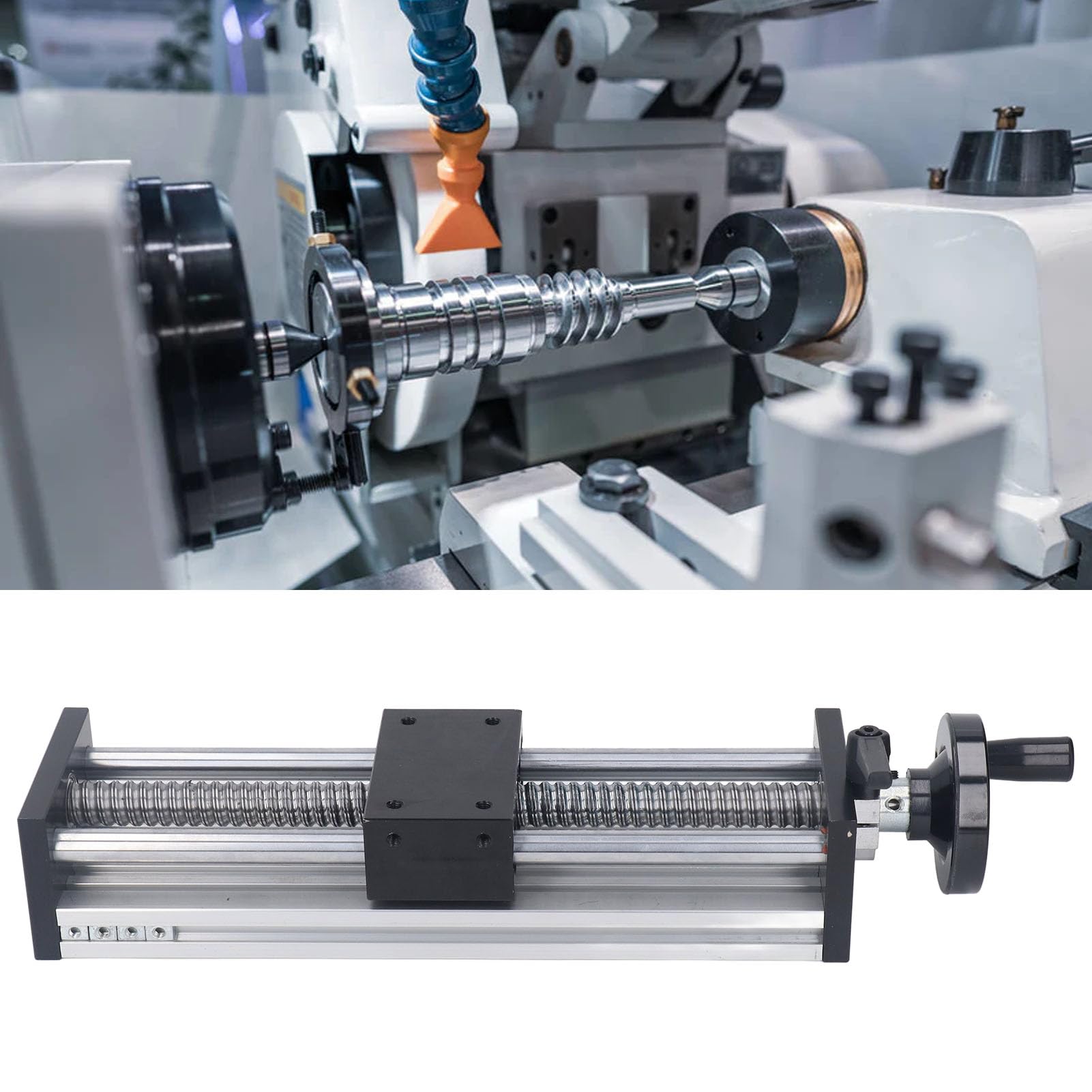 Attuatore Lineare, Guida di Scorrimento con Volantino Attuatore Lineare con Vite a Ricircolo di Sfere Manuale con Corsa da 200 Mm