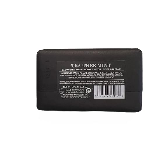 Castelbel Tea Tree Mint Soap Bar For Men 10.5 Oz
